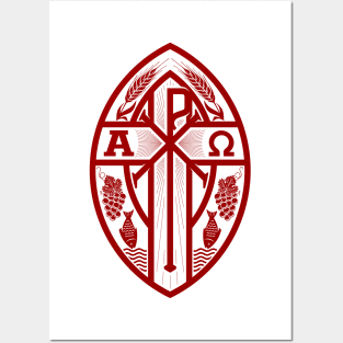 Monogram of Jesus Christ - Chrismon Posters and Art